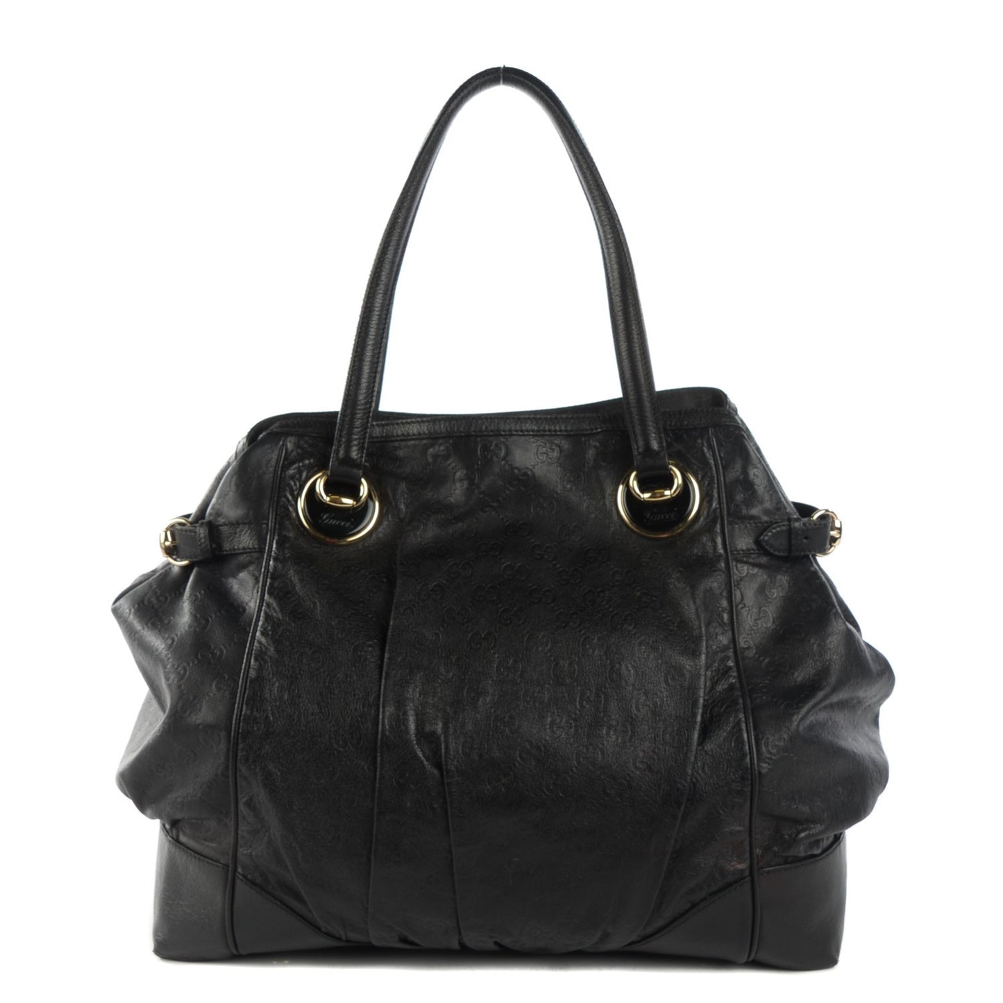 Guccissima Large Full Moon Tote Black