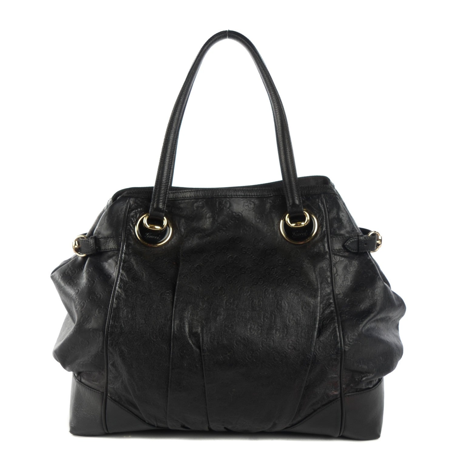 Gucci Guccissima Large Full Moon Tote Black 1 of 13