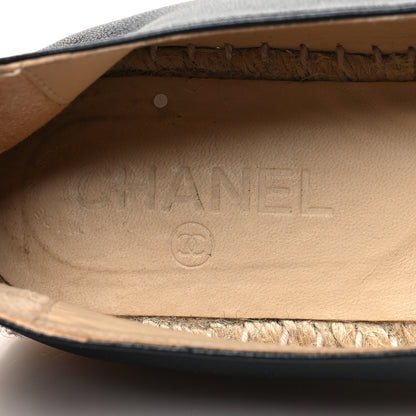Chanel Lambskin CC Espadrilles 41 Black 9 of 10