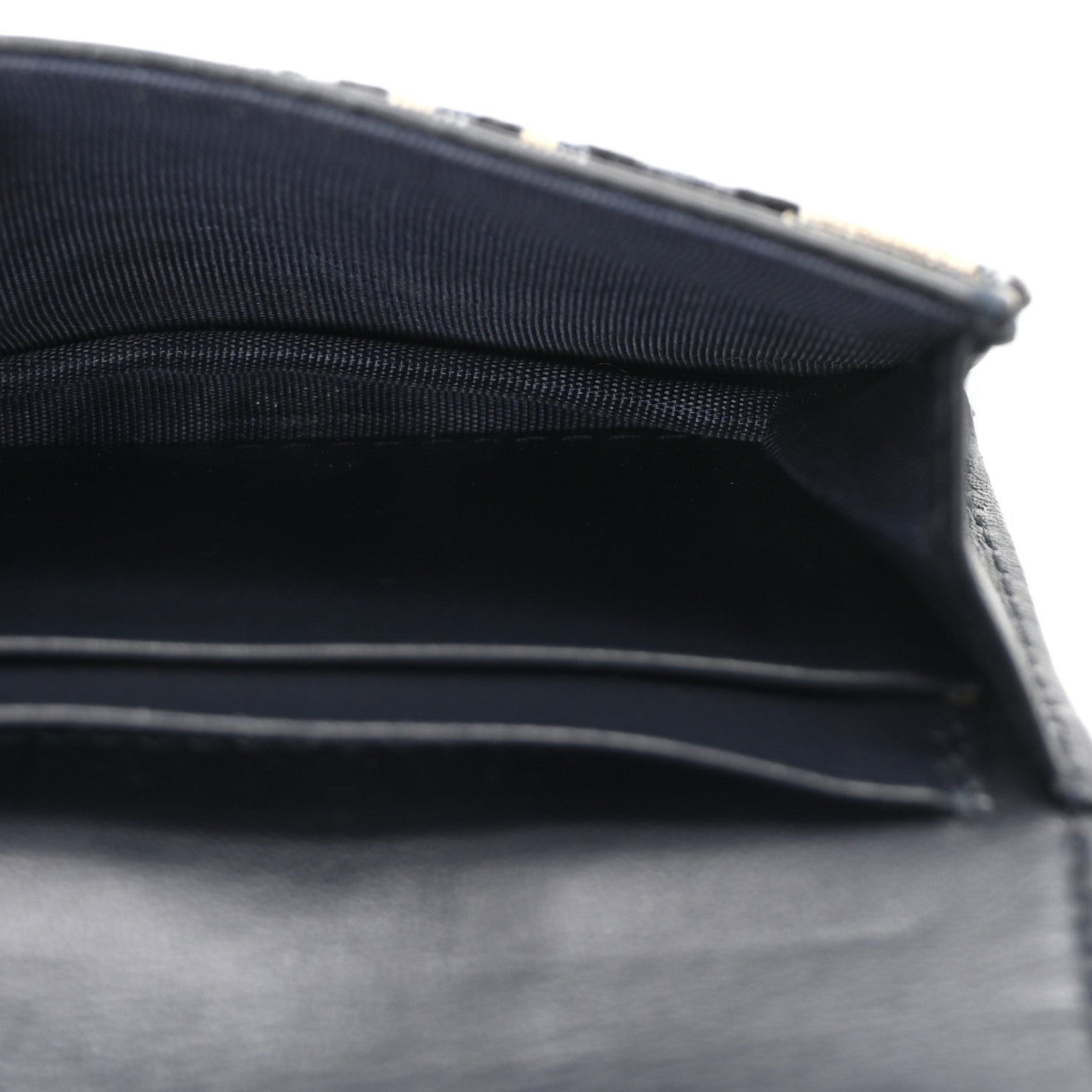 Christian Dior Oblique Saddle Card Holder Blue 5 of 7