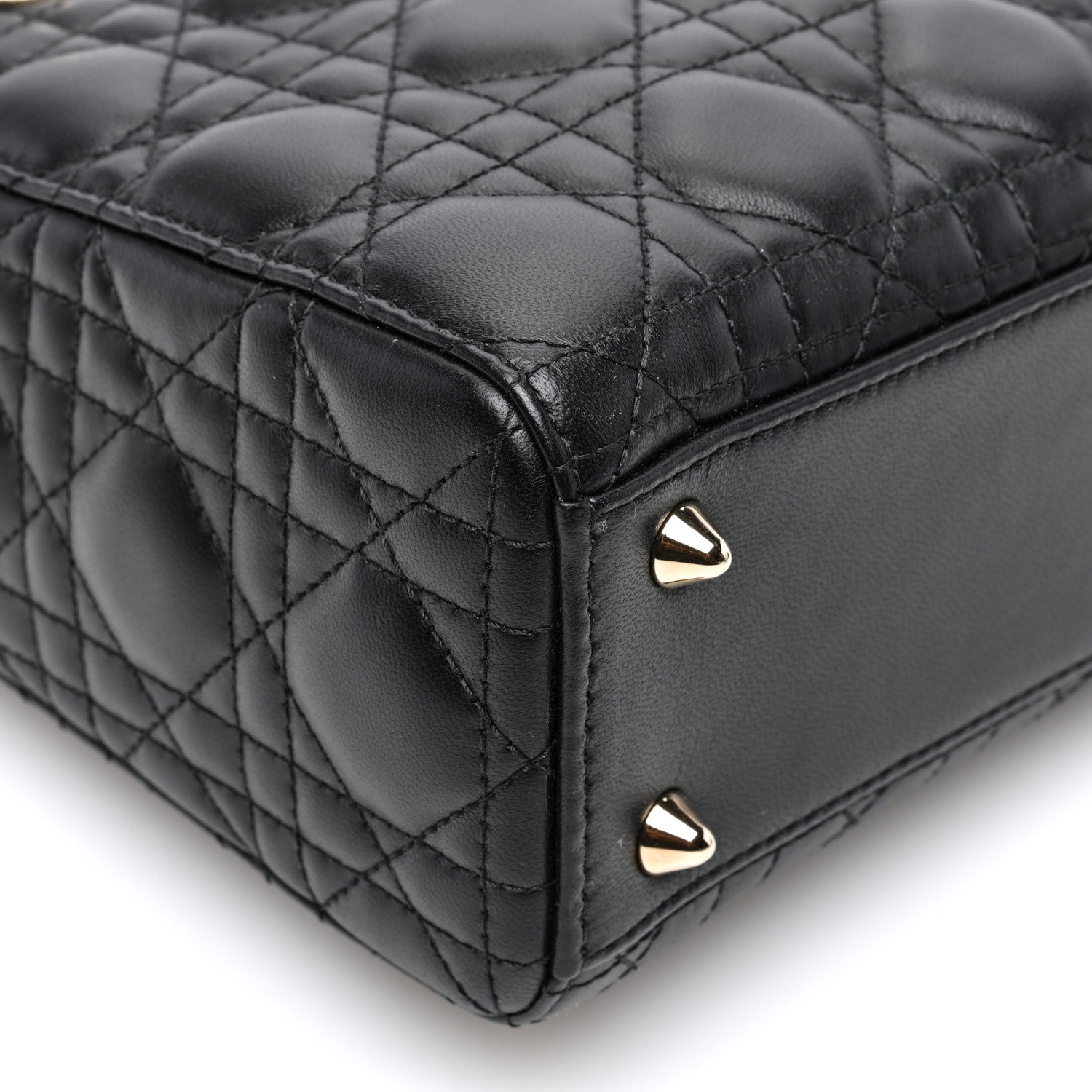 Christian Dior Lambskin Cannage Small My ABCDior Lady Dior Black 8 of 9