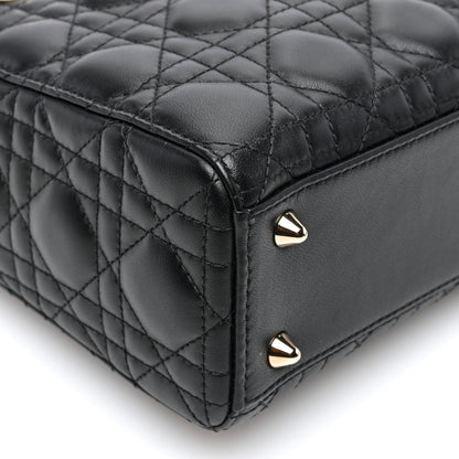 Christian Dior Lambskin Cannage Small My ABCDior Lady Dior Black 8 of 9