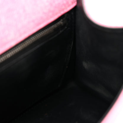 Balenciaga Nappa Denim Printed Small Hourglass Top Handle Bag Denim Pink 11 of 14