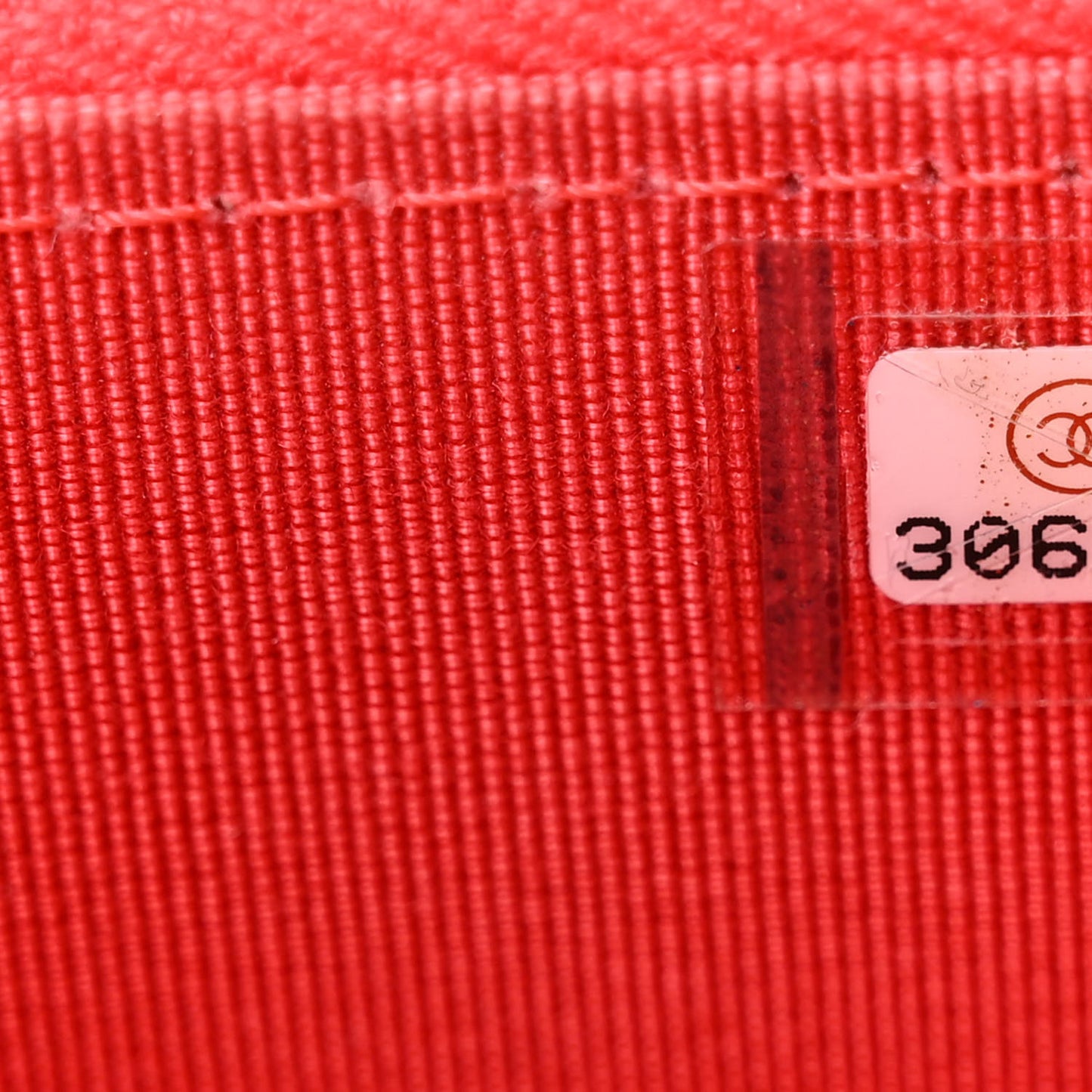 Caviar Quilted Mini Vanity Case With Chain Red