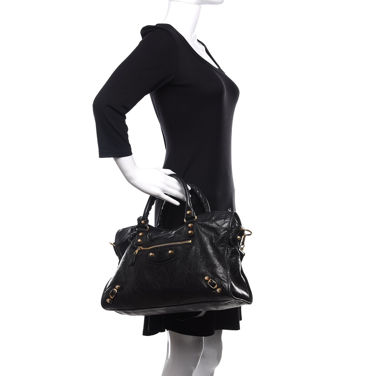 Balenciaga Agneau Giant 12 Gold Hardware City Black 2 of 26