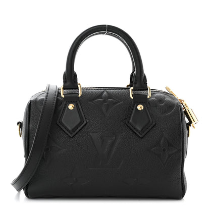 Louis Vuitton Empreinte Monogram Giant Speedy Bandouliere 20 Black 1 of 9