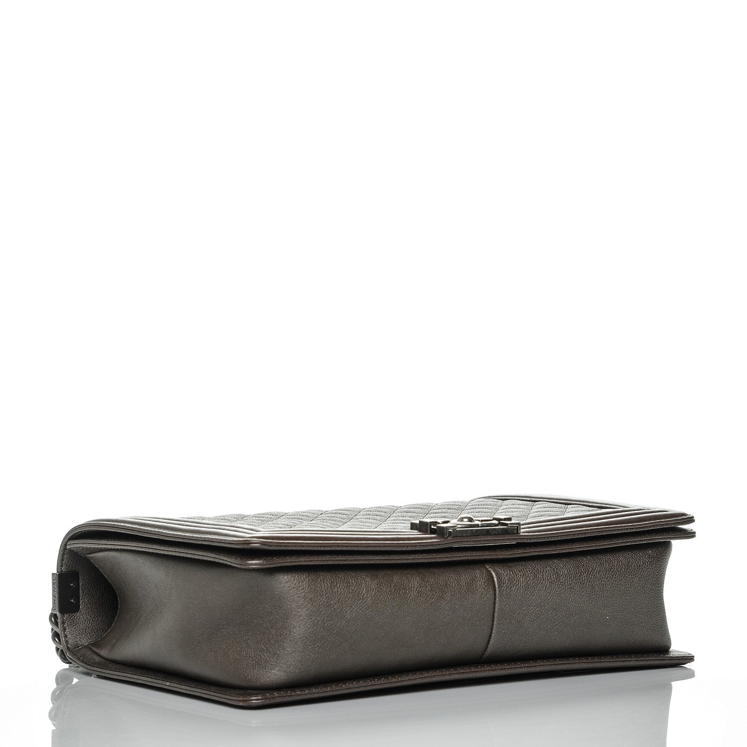Chanel Calfskin Quilted Large Boy Flap Grey 4 of 7