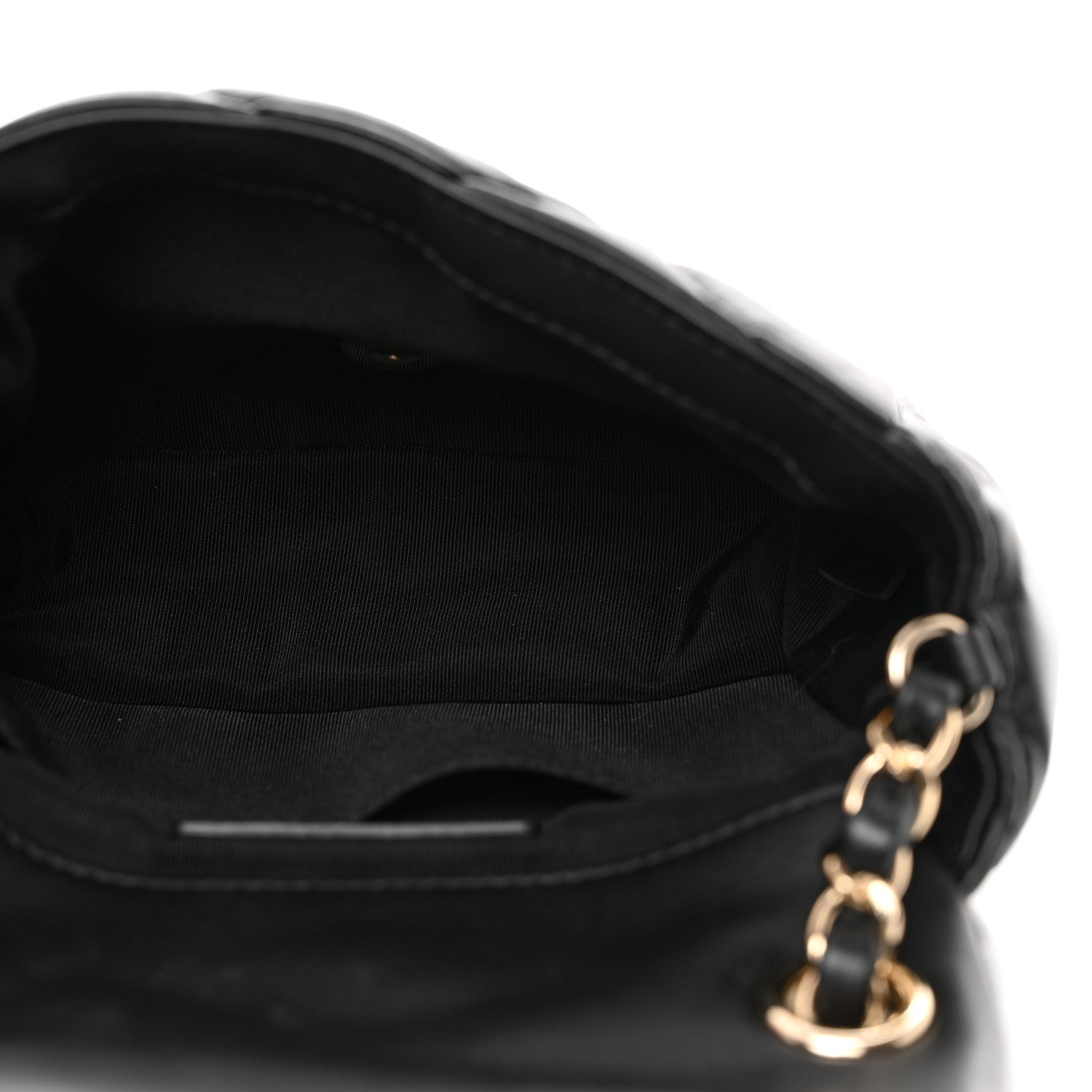 Chanel Calfskin Quilted Mini Square Bubbly Flap Black 5 of 10