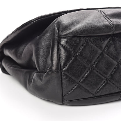 Chanel Shiny Lambskin Quilted Mini Trianon Messenger Flap Black 9 of 11