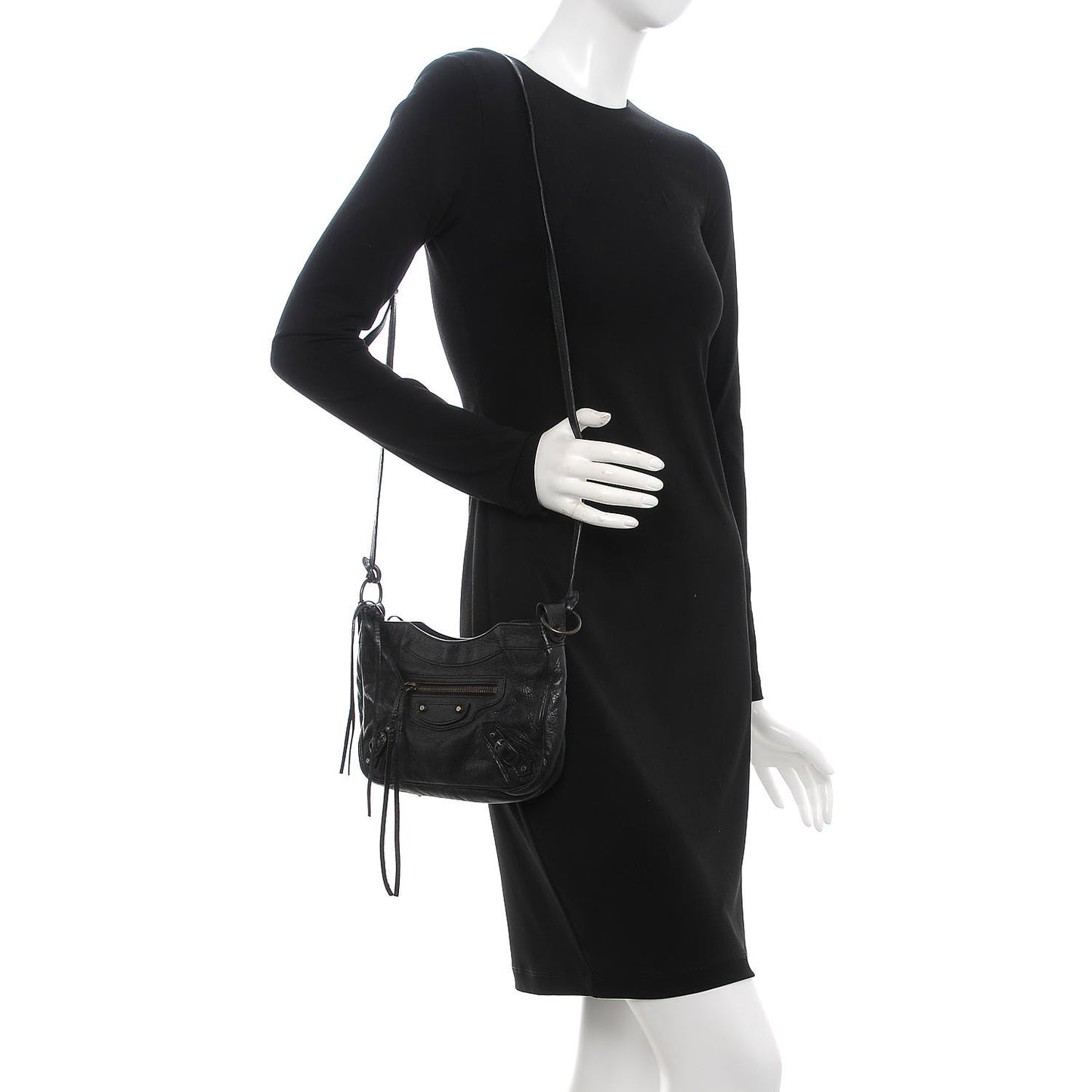 Agneau Classic Hardware Hip Black