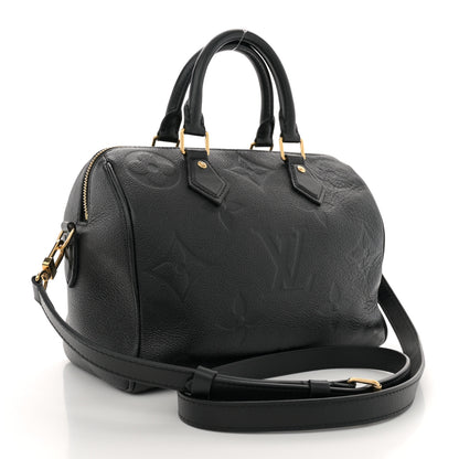 Louis Vuitton Empreinte Monogram Giant Speedy Bandouliere 25 Black 2 of 8