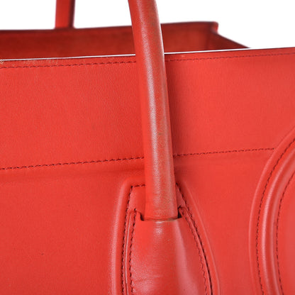 Celine Smooth Calfskin Medium Phantom Luggage Vermillion 8 of 17