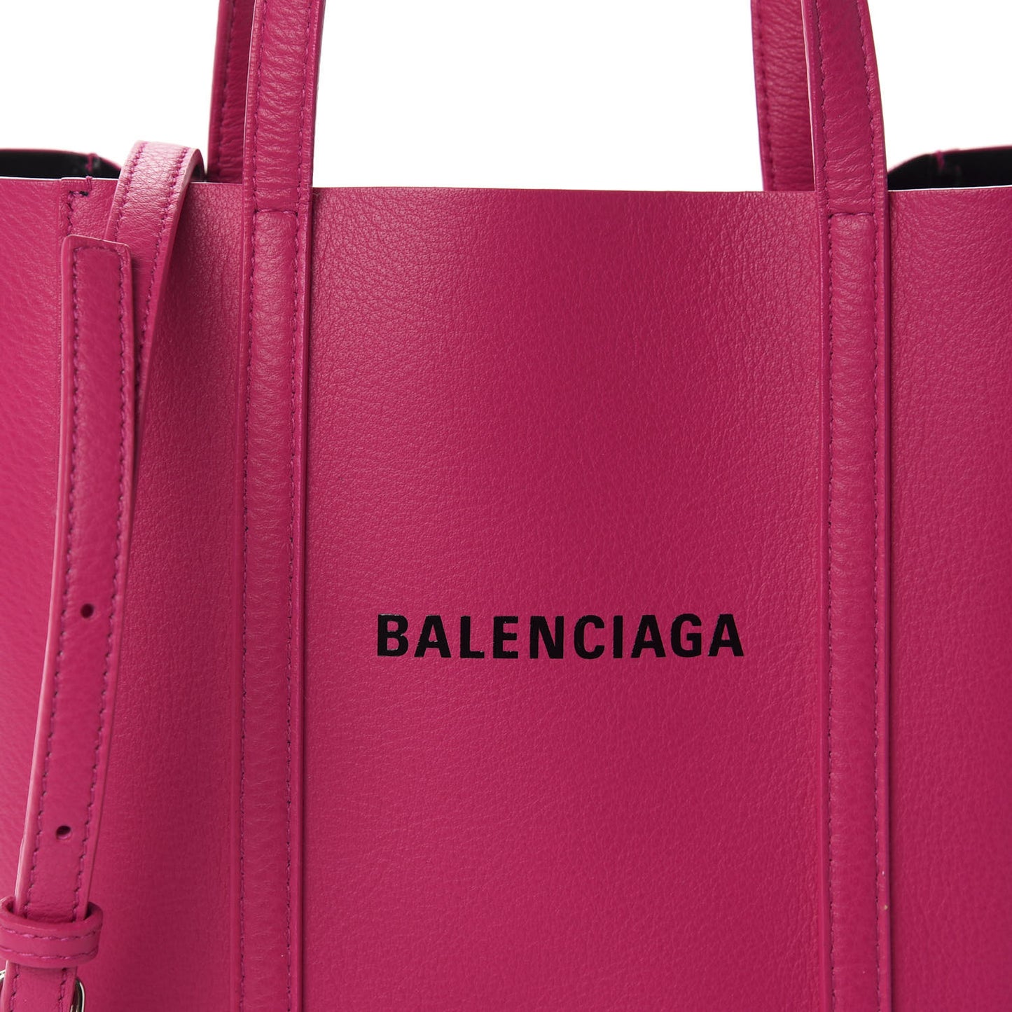 Calfskin XXS Everyday Tote Rose Magenta Black