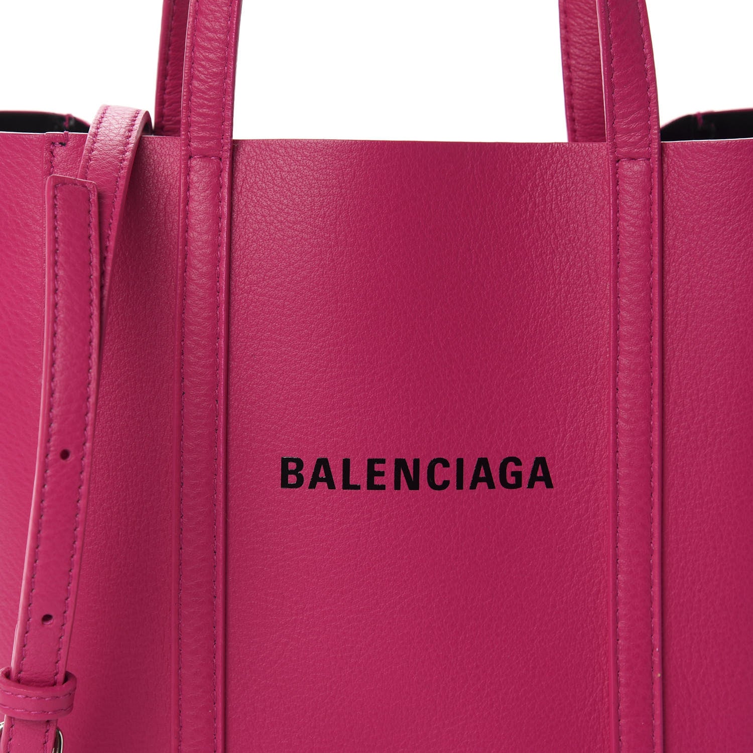 Balenciaga Calfskin XXS Everyday Tote Rose Magenta Black 9 of 9
