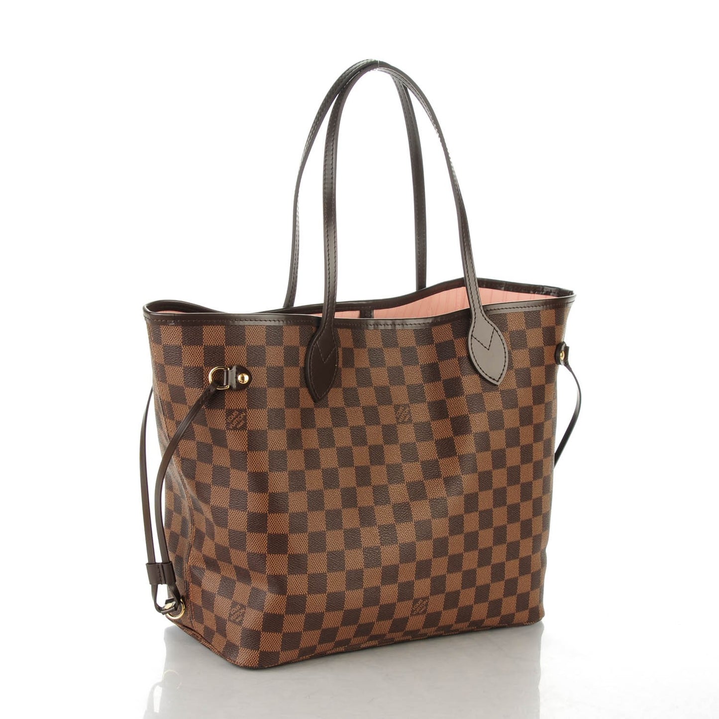 Damier Ebene Neo Neverfull MM Rose Ballerine