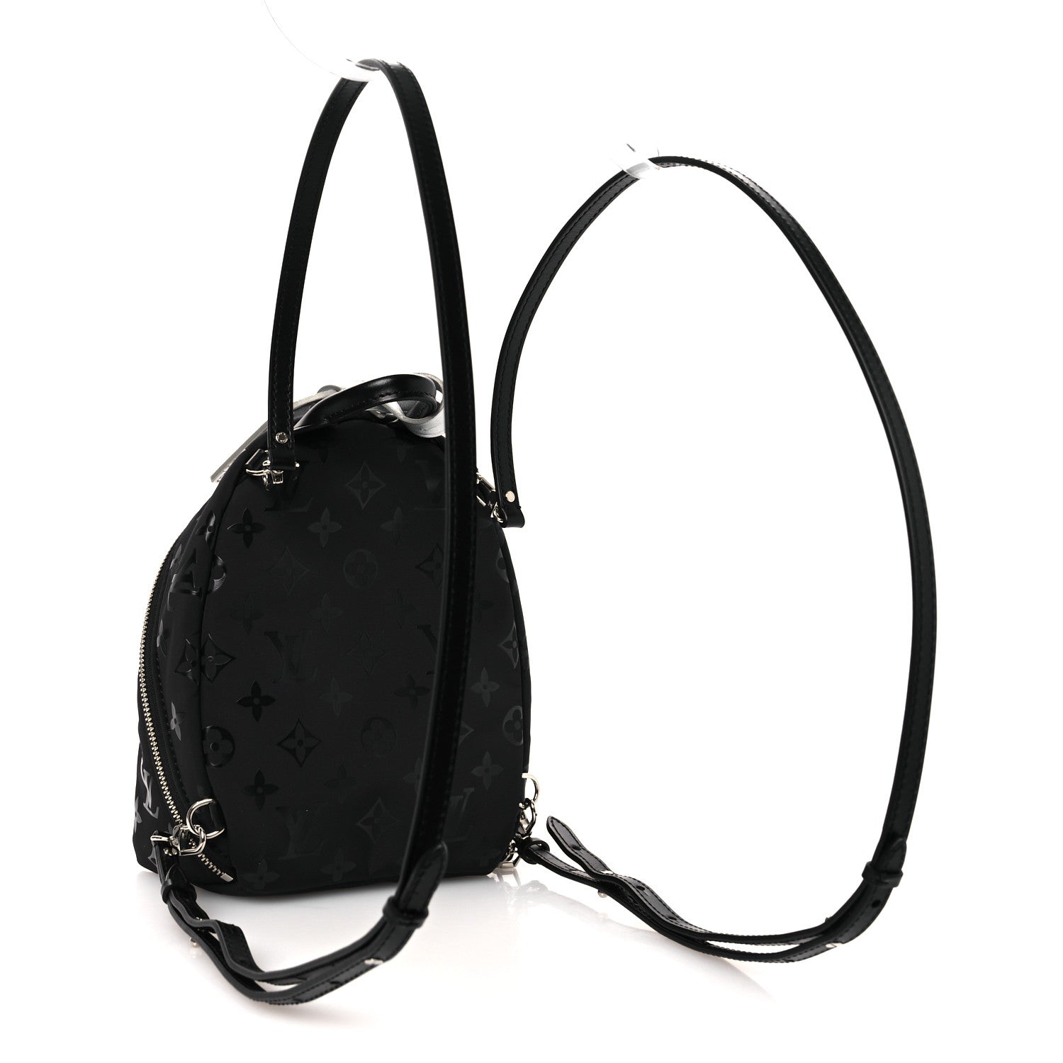 Louis Vuitton Nylon Monogram Palm Springs Mini Polar Night 3 of 9