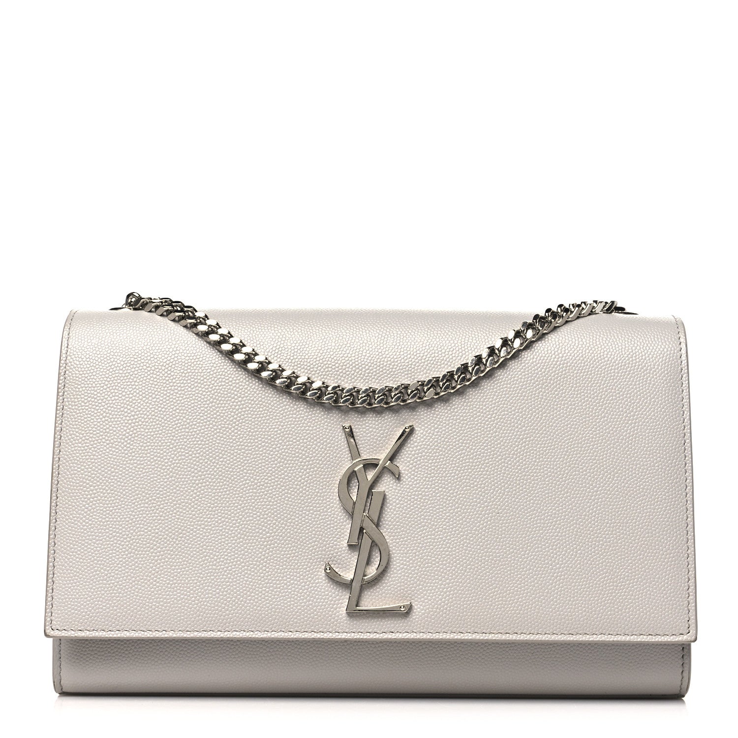 Saint Laurent Grain De Poudre Medium Classic Monogram Kate Satchel Souris 1 of 14