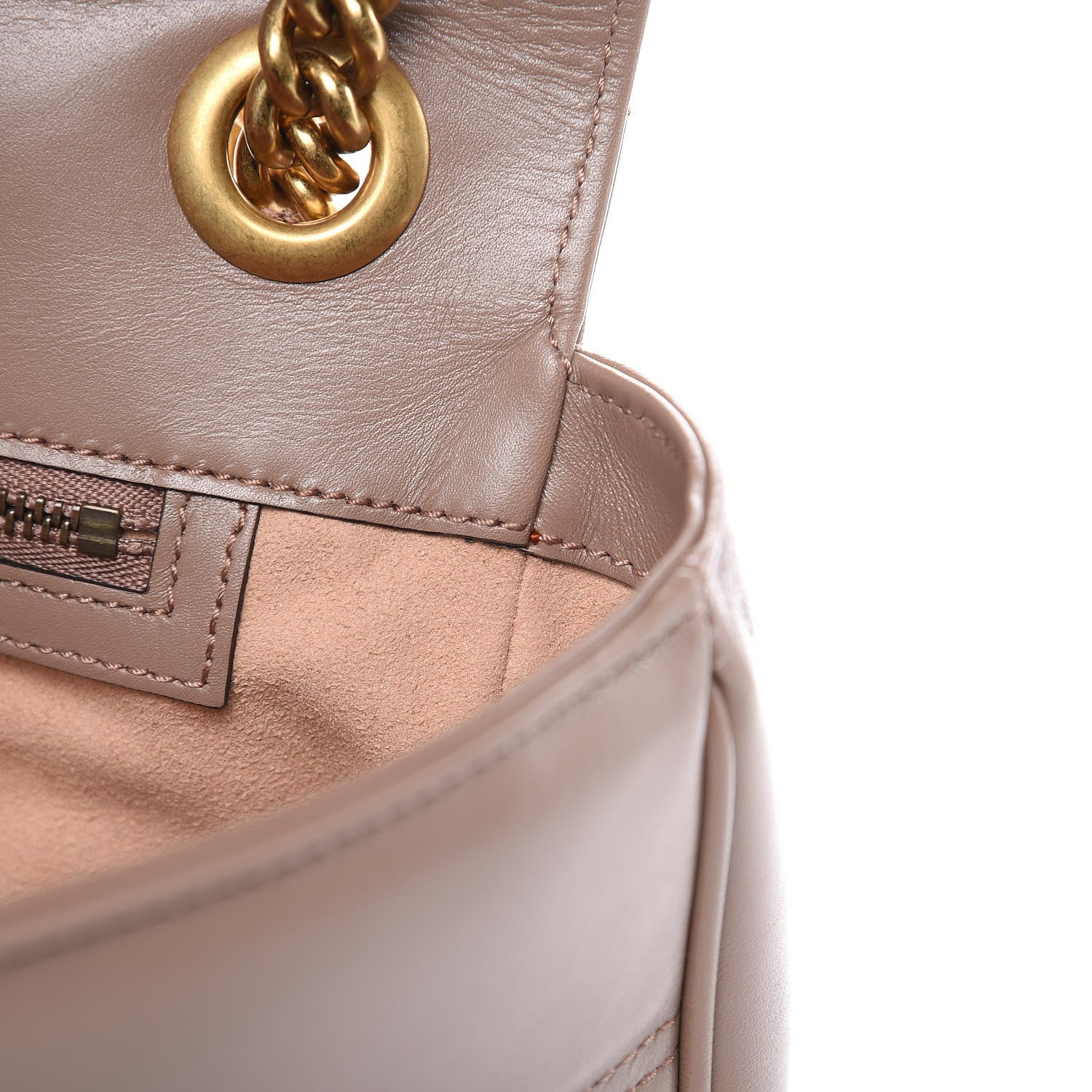 Gucci Calfskin Matelasse Medium GG Marmont Shoulder Bag Porcelain Rose 11 of 11