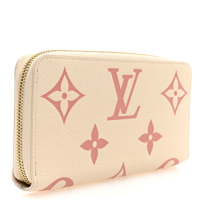 Louis Vuitton Empreinte Monogram Giant Zippy Wallet Creme Bois De Rose 3 of 9