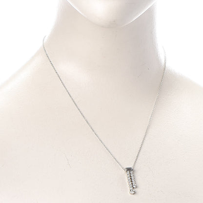 Tiffany Platinum Diamond Jazz Double Drop Pendant Necklace 2 of 7