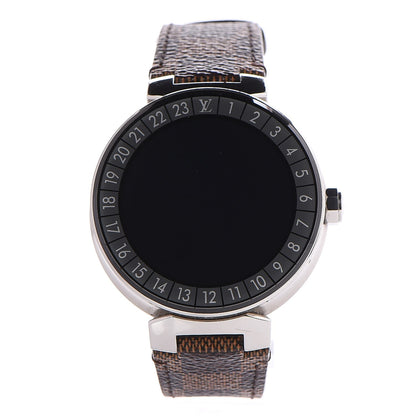 Louis Vuitton Stainless Steel Damier Ebene Tambour Horizon 42mm Smartwatch 1 of 7