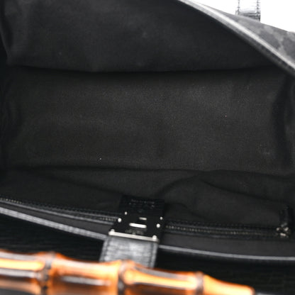 Gucci Monogram Bamboo Bullet Bag Black 5 of 10