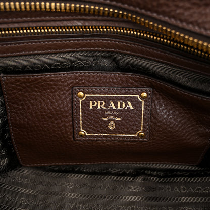Prada Vitello Daino Bowler Bruciato 6 of 9
