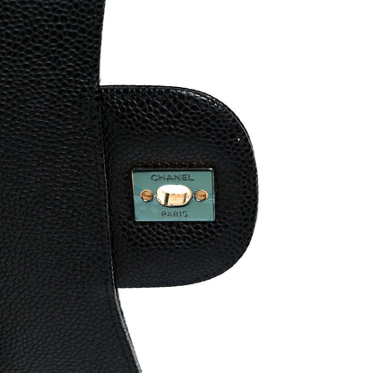 Chanel Caviar Quilted Jumbo Double Flap Black 7 of 11