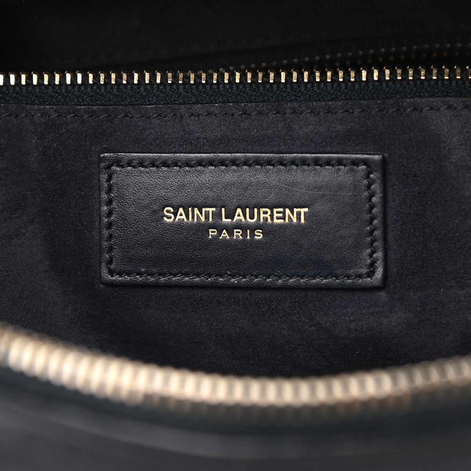 Saint Laurent Calfskin Classic Duffle 6 Navy 6 of 10