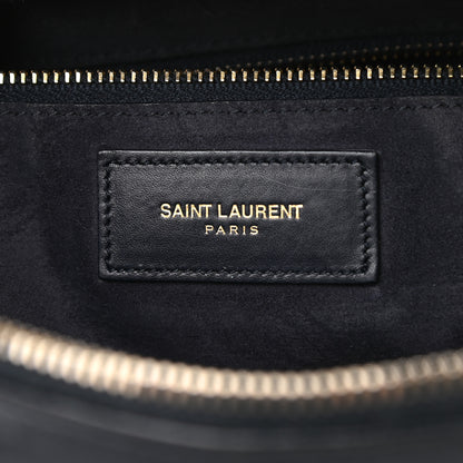 Saint Laurent Calfskin Classic Duffle 6 Navy 6 of 10