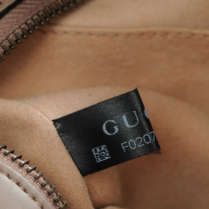 Gucci Calfskin Matelasse Mini GG Marmont Chain Shoulder Bag Nude 7 of 7