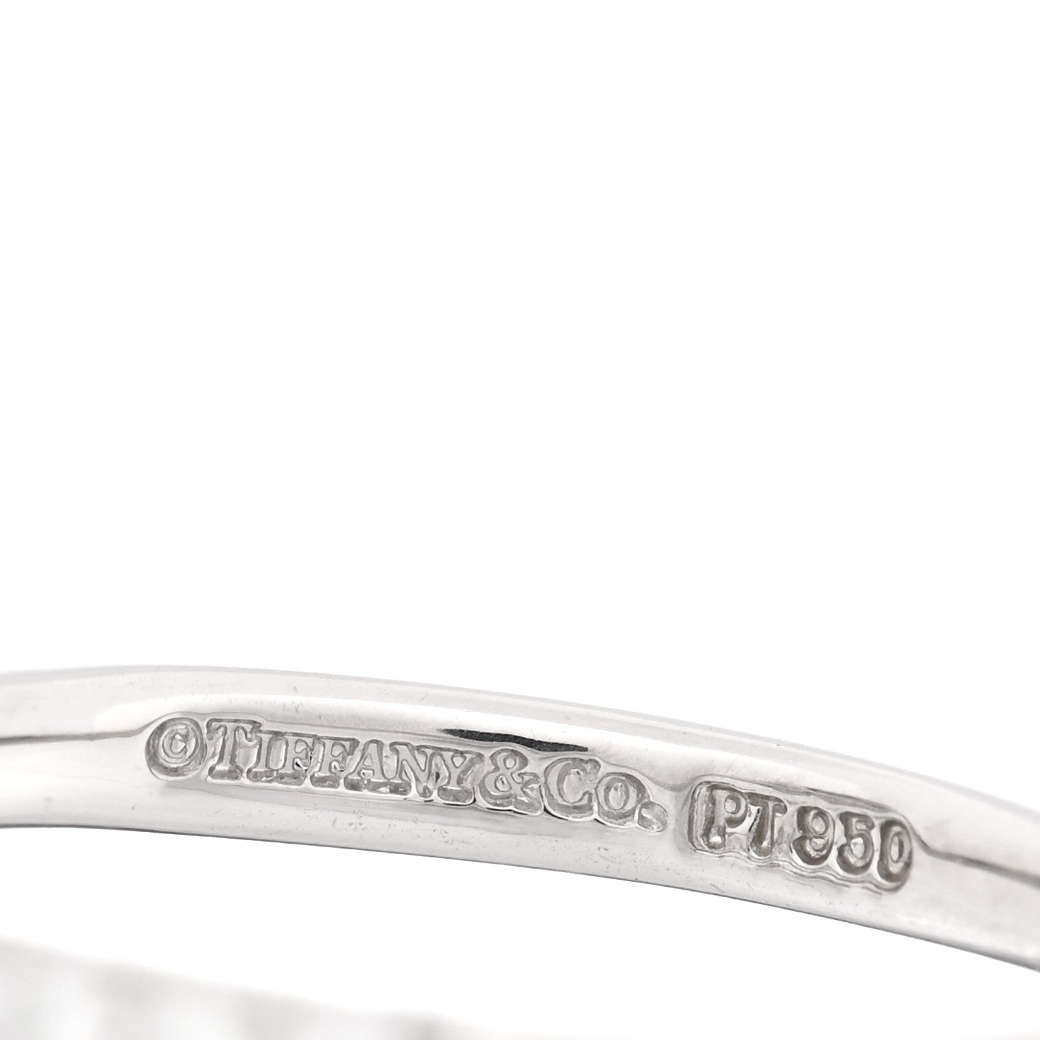 Tiffany Platinum Diamond .21ct Soleste Cushion Cut Double Halo Engagement Ring 50 5.5 4 of 4