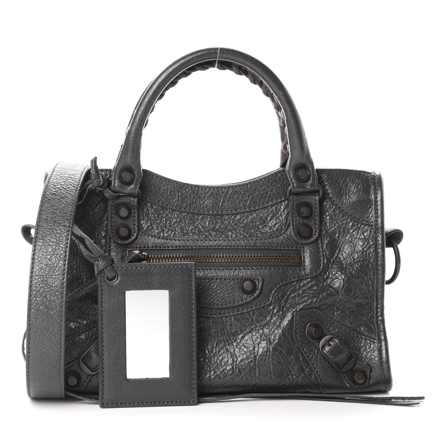 Balenciaga Agneau Classic Hardware Mini City Gris Fossile 1 of 11