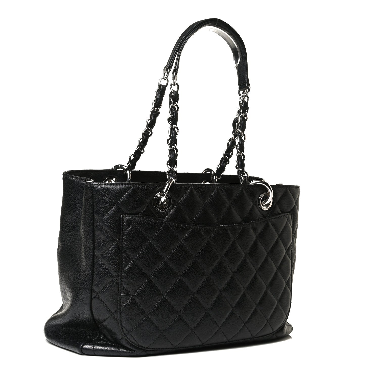 Chanel Caviar Quilted Grand Shopping Tote GST Black 3 of 16