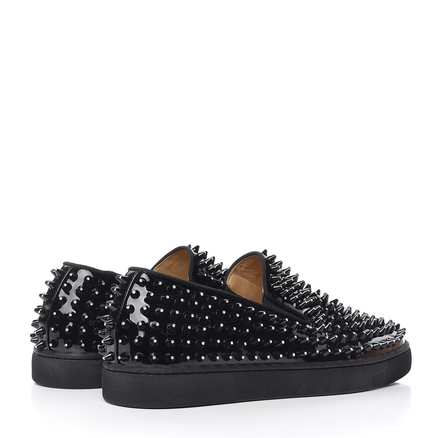 Patent Spikes Mens Galactokai Flat 42 Black Lucido