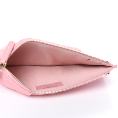 Chanel Iridescent Caviar Quilted Classic iPhone Pouch Rose Pink 5 of 7