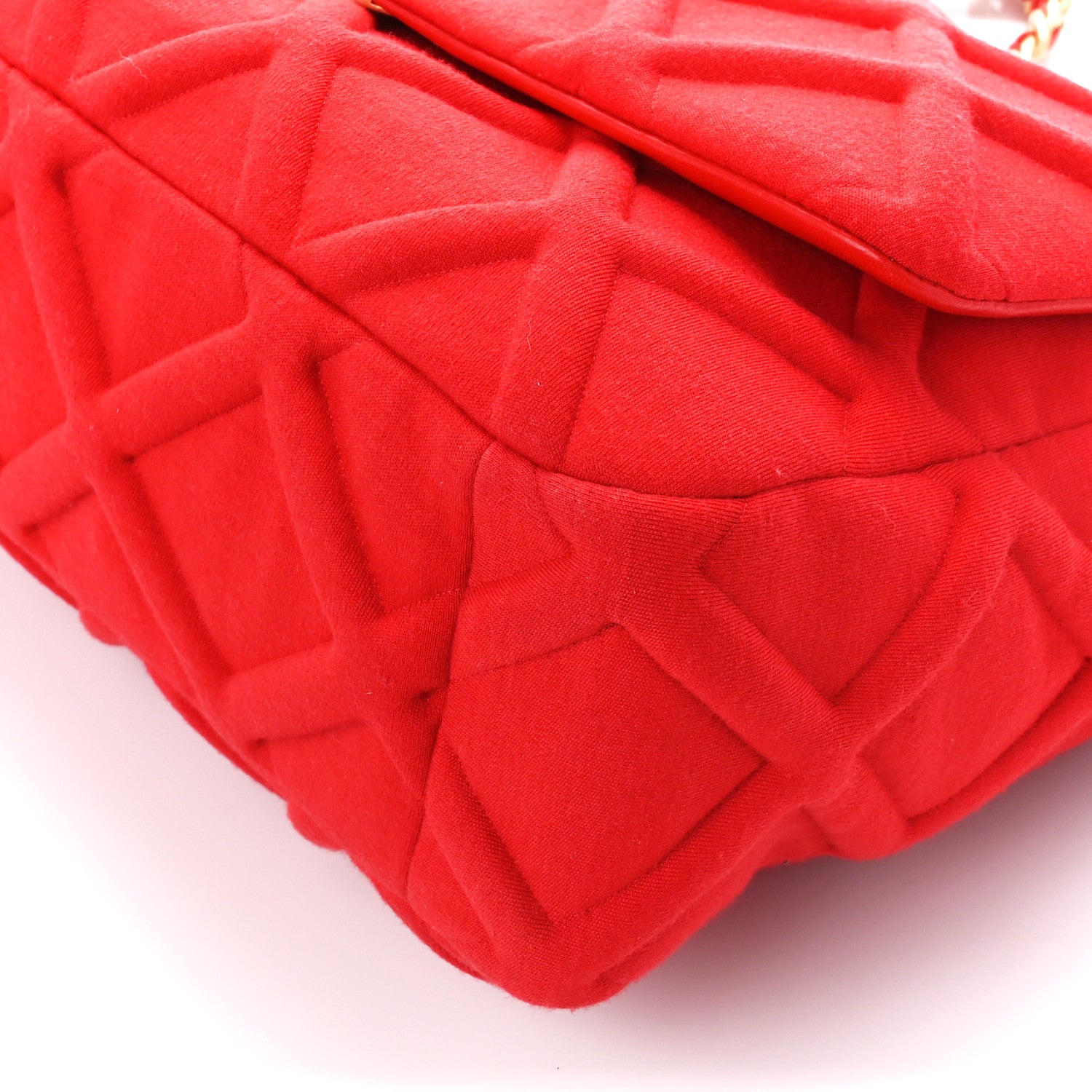 Chanel Jersey Lambskin Quilted Maxi Chanel 19 Flap Red 10 of 10