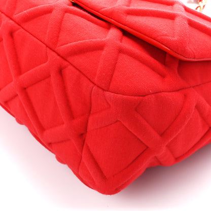 Chanel Jersey Lambskin Quilted Maxi Chanel 19 Flap Red 10 of 10