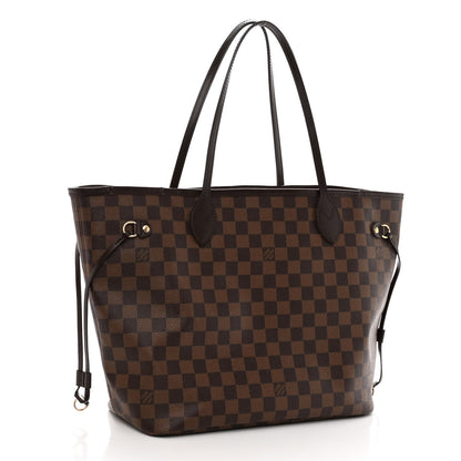 Louis Vuitton Damier Ebene Neo Neverfull MM Rose Ballerine 4 of 10