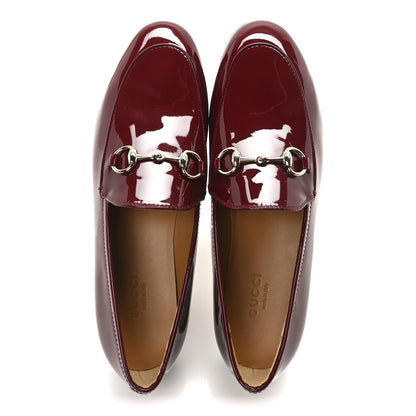 Gucci Vitello Vernice Soft Nappa Womens Jordaan Loafers 36 Rosso Ancora 2 of 10