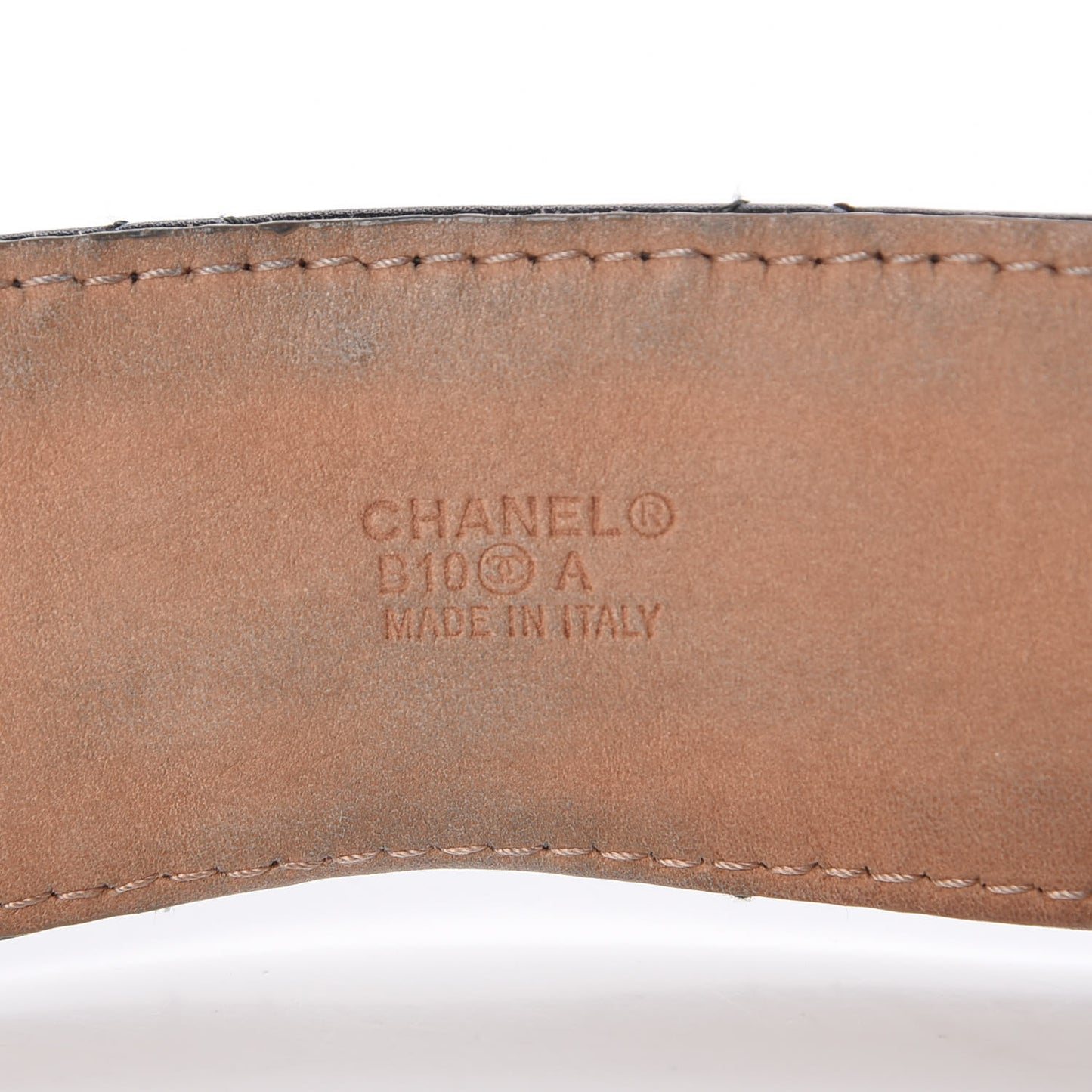 Lambskin Quilted CC Belt 85 34 Black
