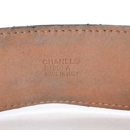 Chanel Lambskin Quilted CC Belt 85 34 Black 9 of 12