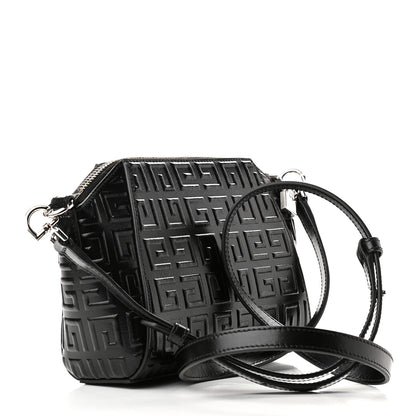 Givenchy Calfskin Logo Embossed XS Antigona 4G Black 4 of 9