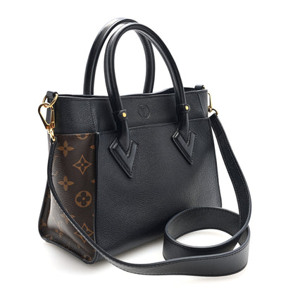 Louis Vuitton Calfskin Monogram On My Side PM Black 5 of 17