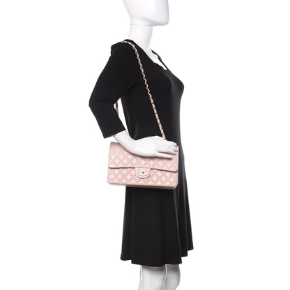 Chanel Caviar Quilted Medium Double Flap Light Pink 3 of 11