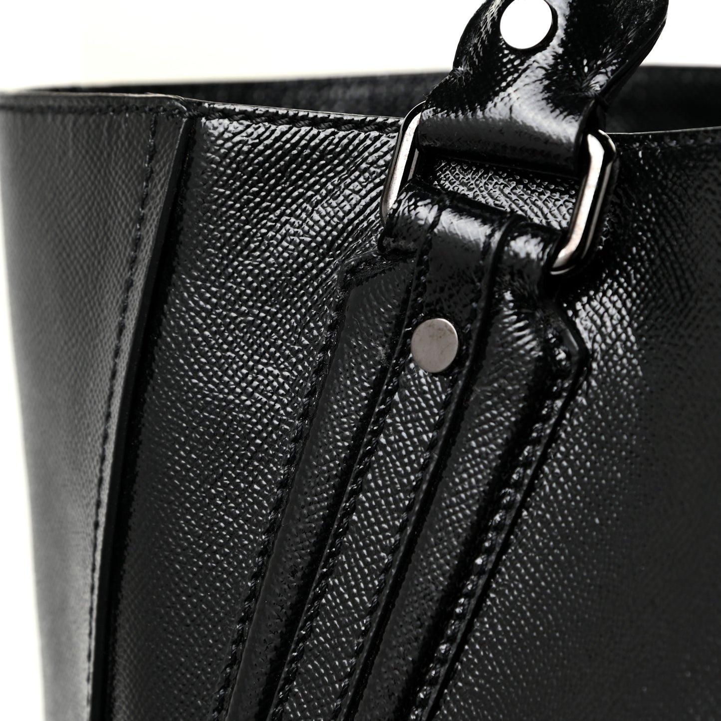Patent Large Somerford Tote Black