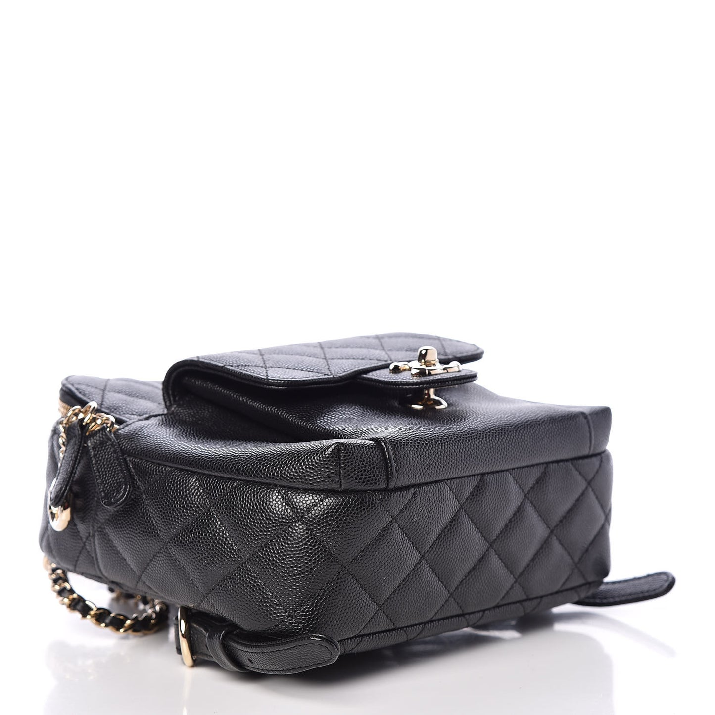 Caviar Quilted Small CC Day Backpack Black