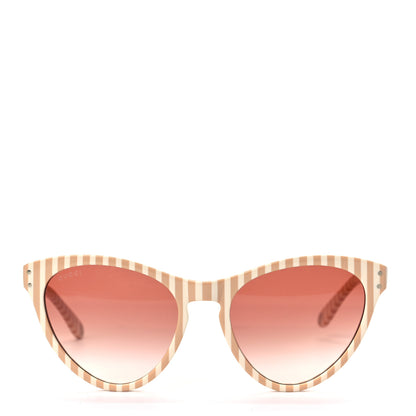 Gucci Cat Eye GG0569S Sunglasses White Pink 2 of 8