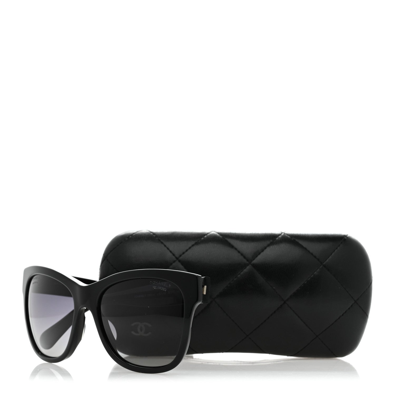 Chanel Acetate Polarized Square CC Sunglasses 5380-A  Black 9 of 9