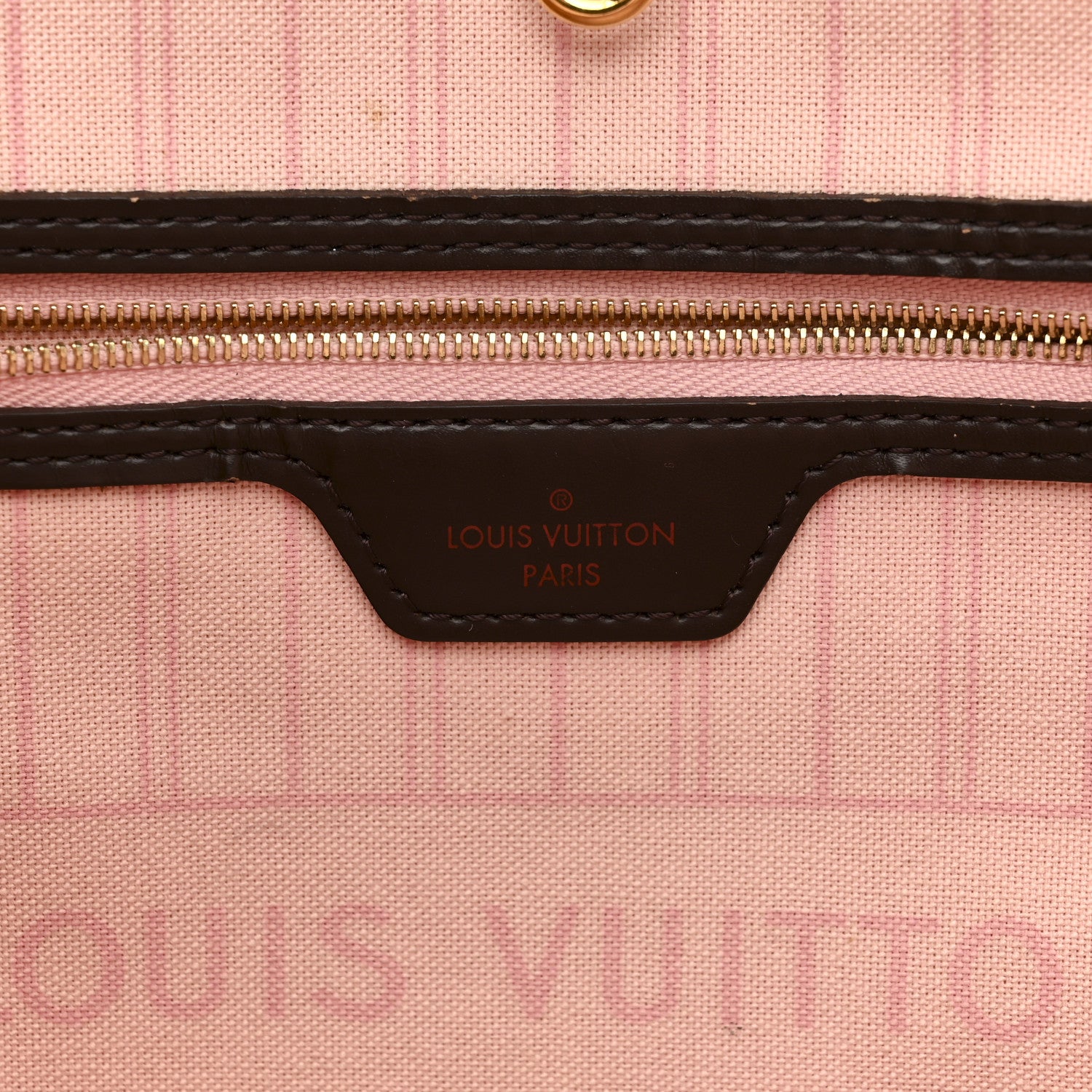 Louis Vuitton Damier Ebene Neo Neverfull MM Rose Ballerine 7 of 13
